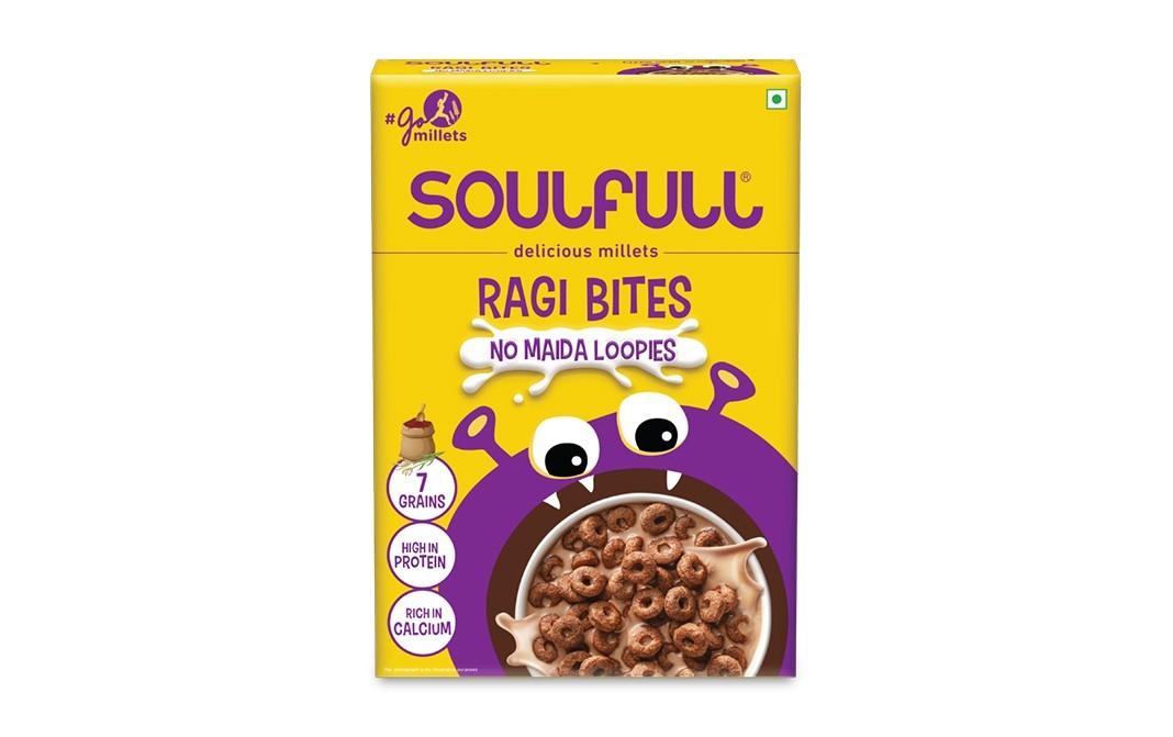 Soulfull Ragi Bites No Maida Loopies   Box  200 grams